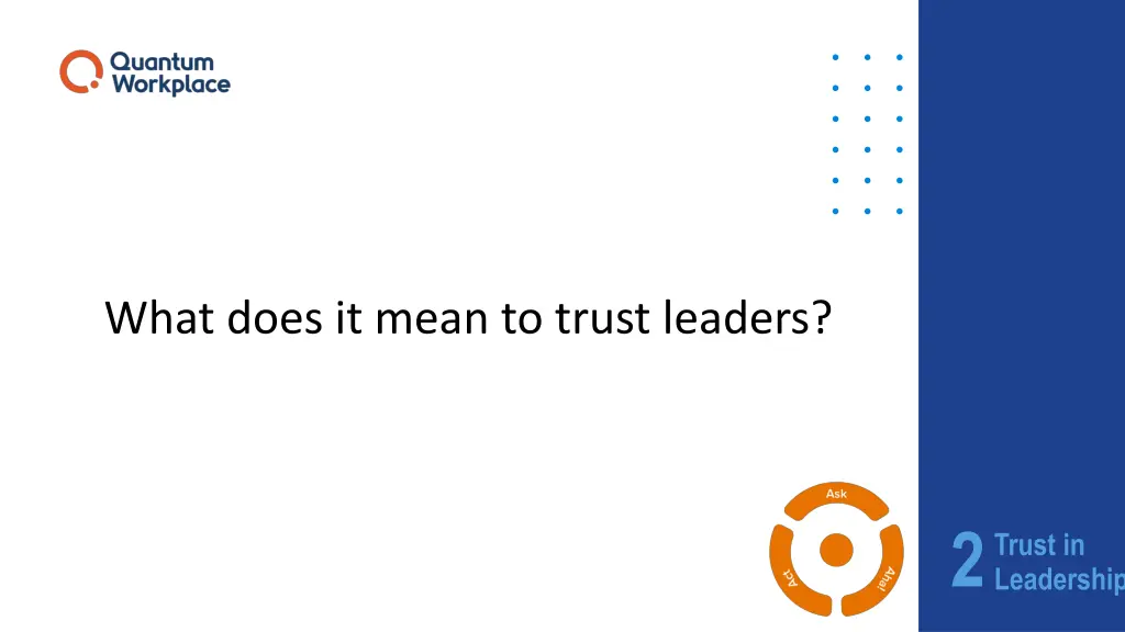 what does it mean to trust leaders