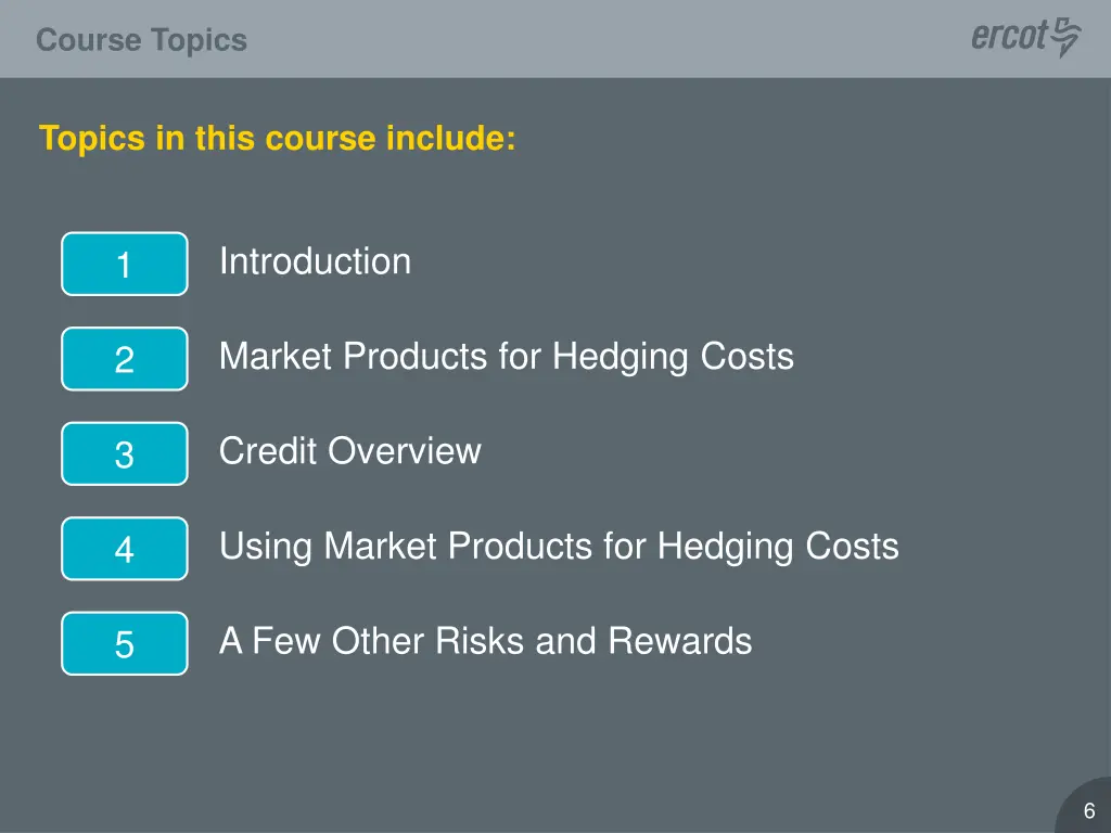 course topics