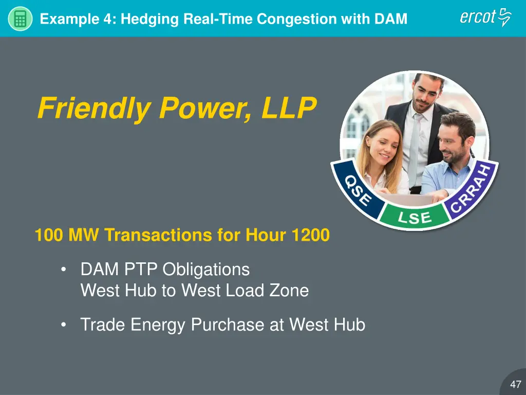 example 4 hedging real time congestion with dam