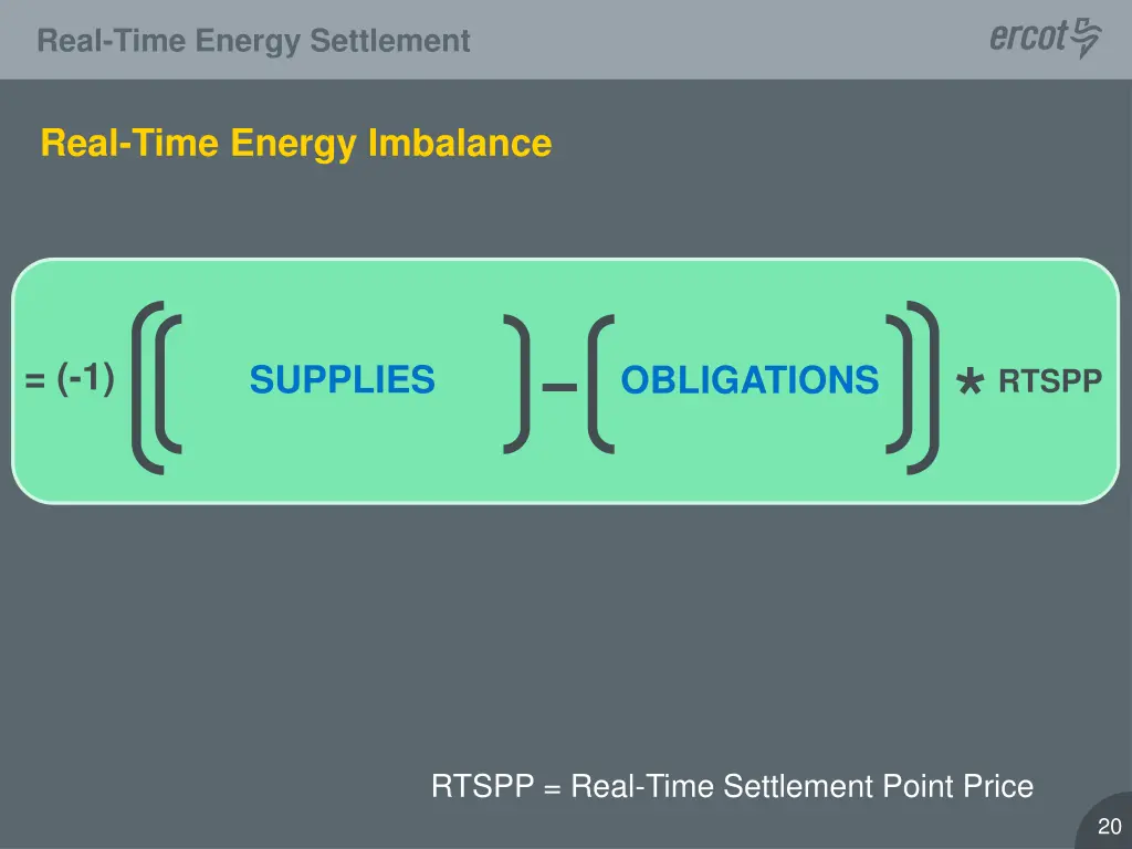 real time energy settlement