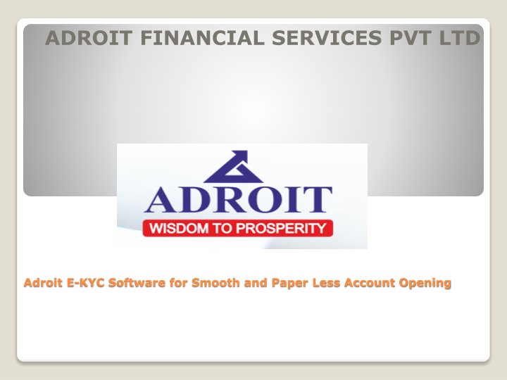 adroit financial services pvt ltd