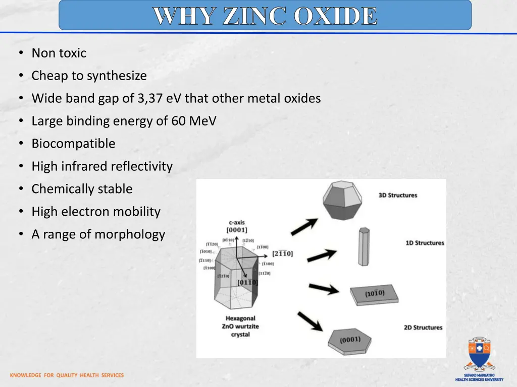 why zinc oxide