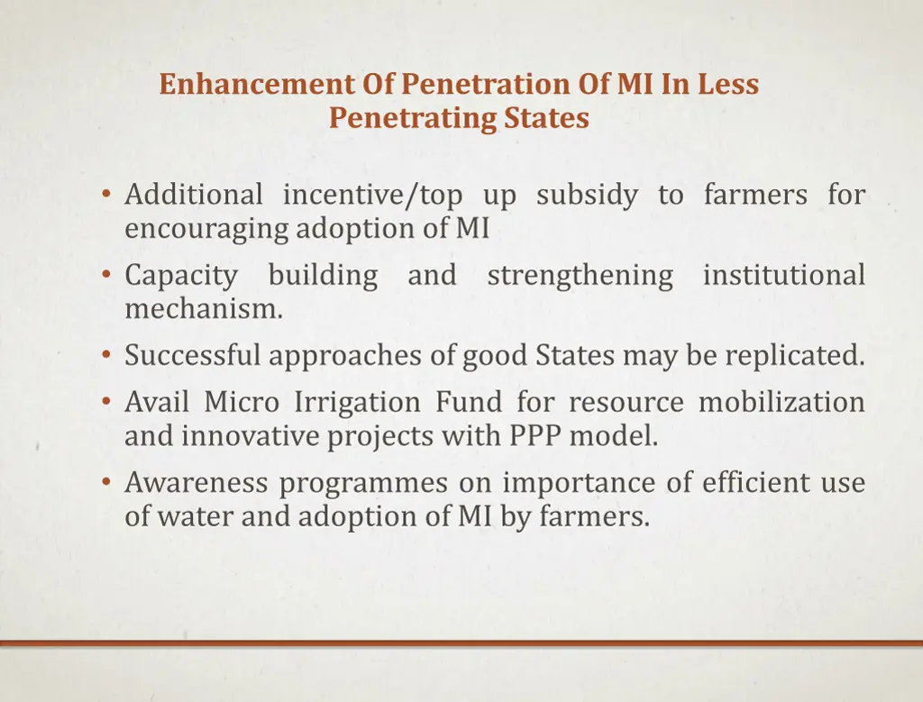 enhancement of penetration of mi in less