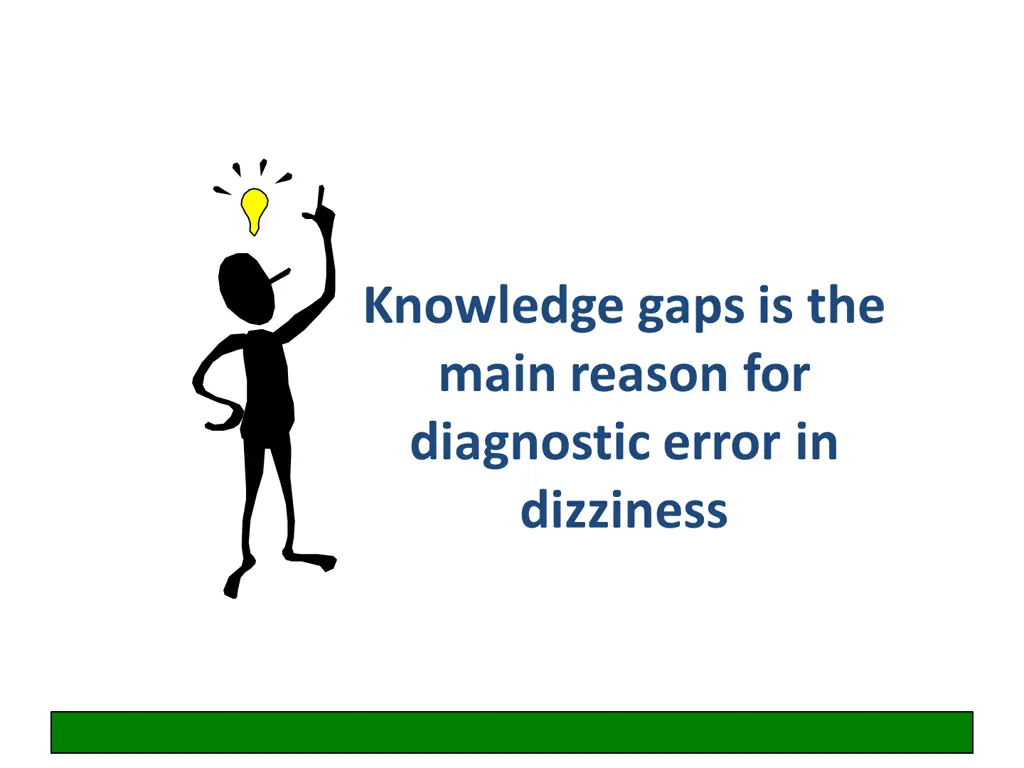 knowledge gaps is the main reason for diagnostic