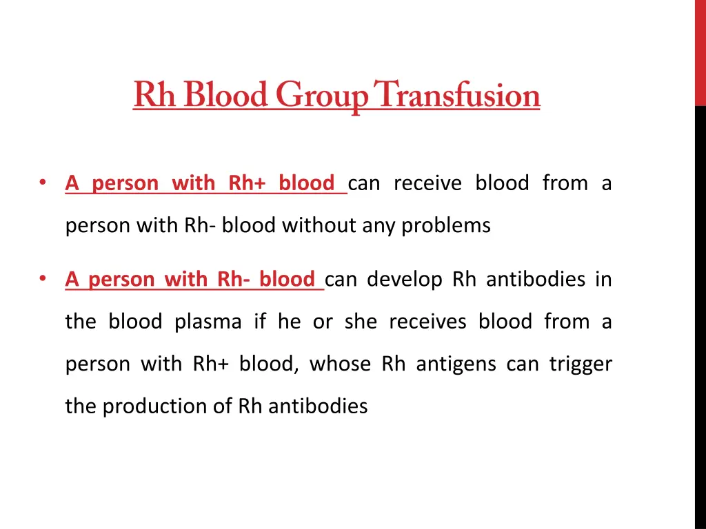 a person with rh blood can receive blood from a