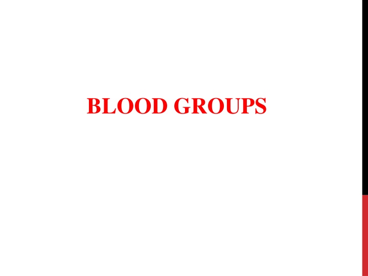 blood groups