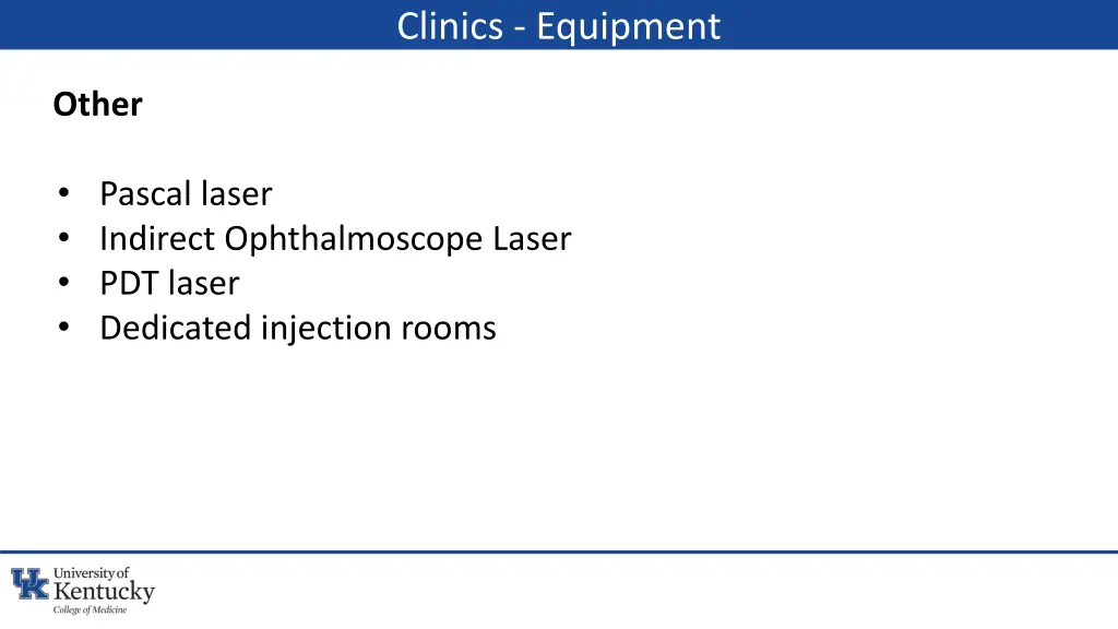 clinics equipment 1