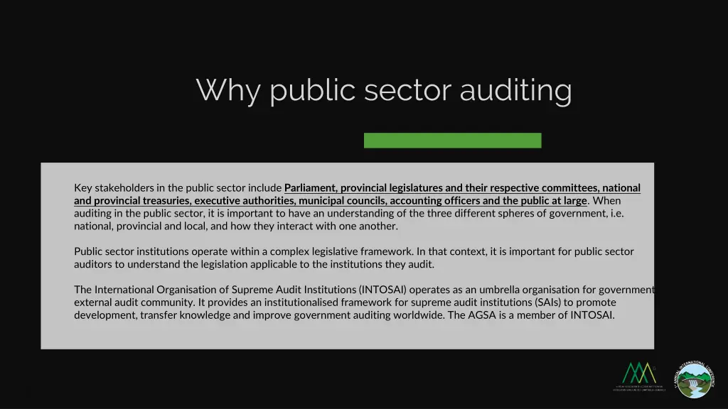 why public sector auditing 1