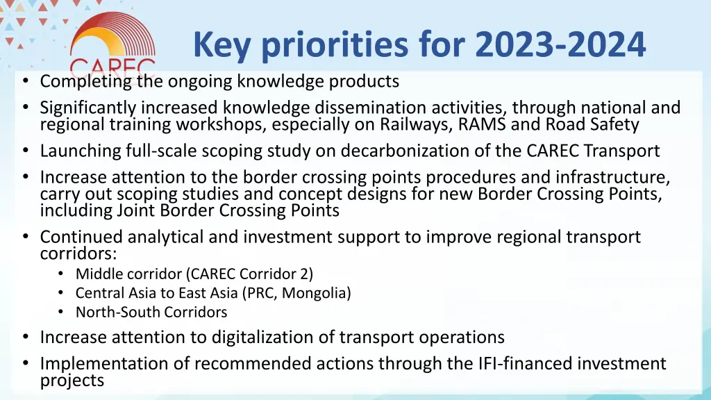 key priorities for 2023 2024 completing