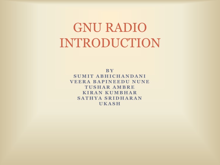 gnu radio introduction