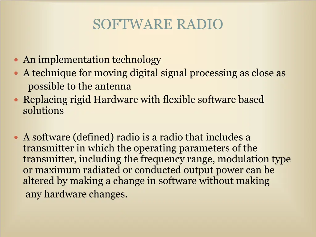 software radio