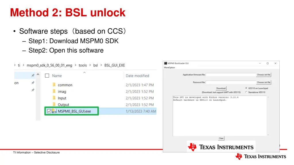 method 2 bsl unlock 1