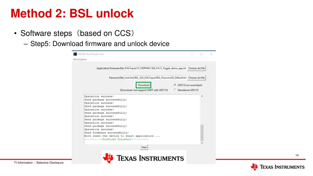 method 2 bsl unlock 4