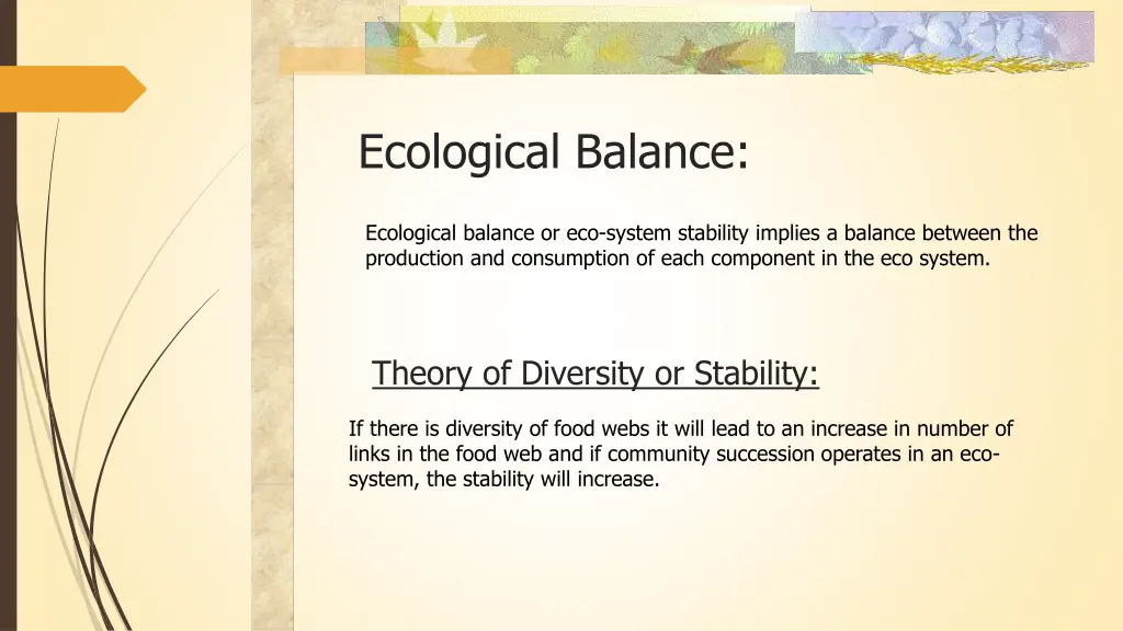 ecological balance