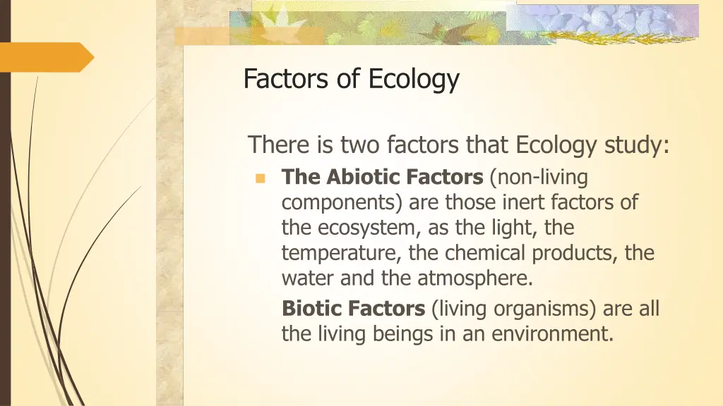 factors of ecology