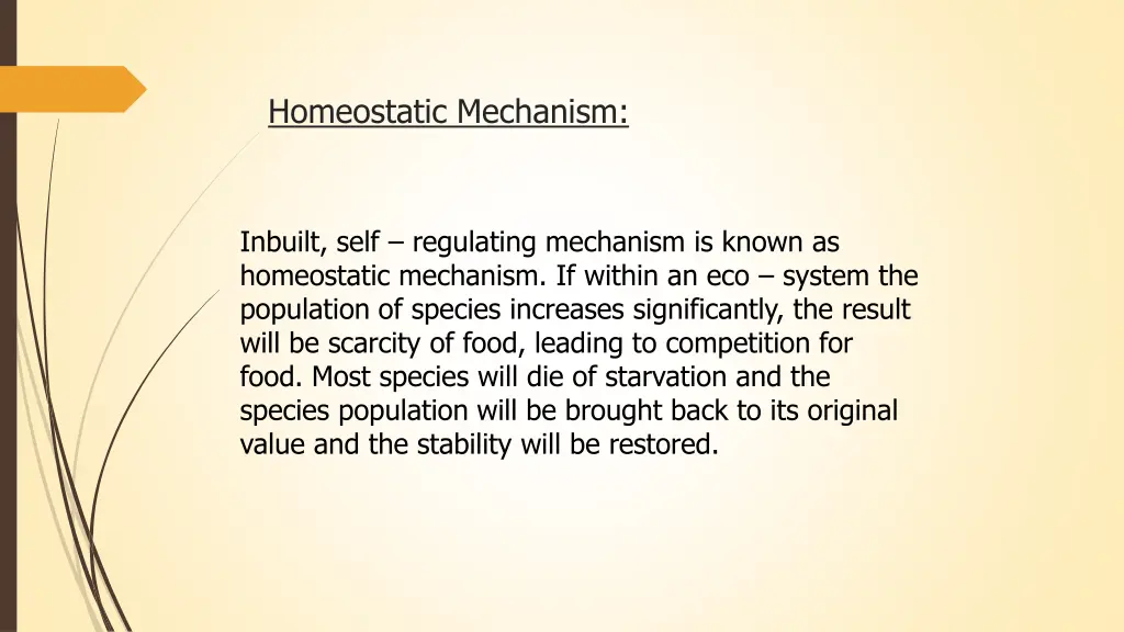 homeostatic mechanism