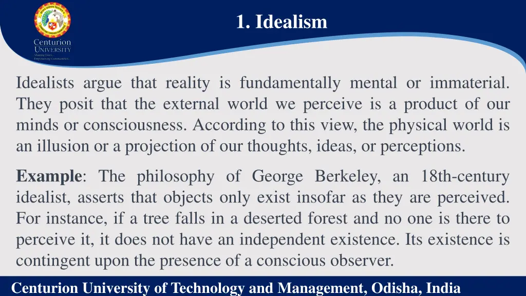 1 idealism