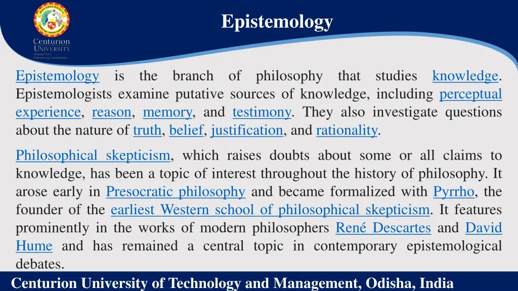 epistemology