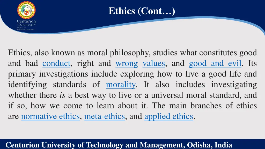 ethics cont
