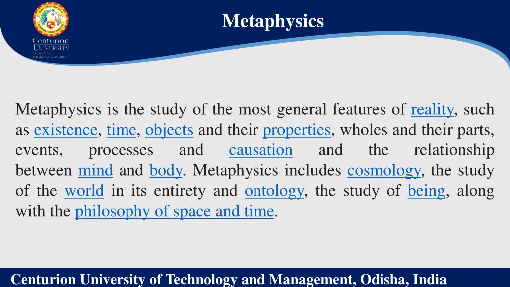 metaphysics