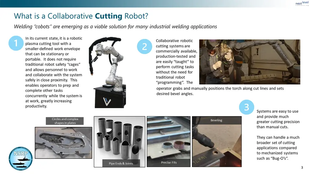 what is a collaborative cutting robot welding