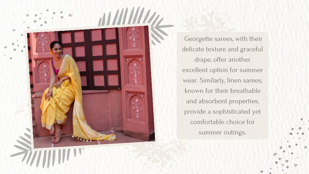 georgette sarees with their delicate texture