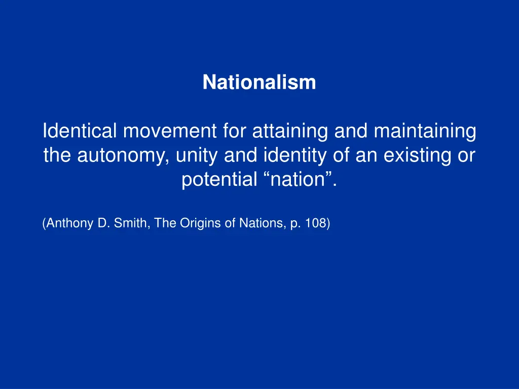 nationalism