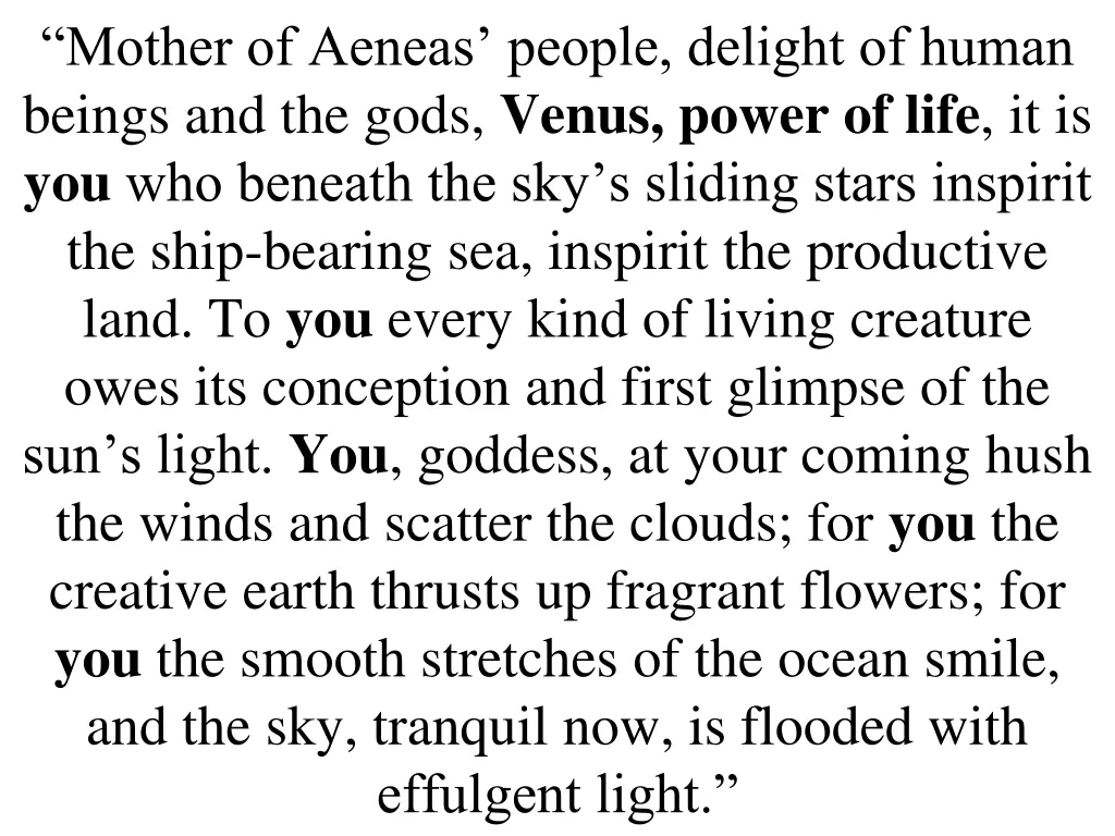 mother of aeneas people delight of human beings