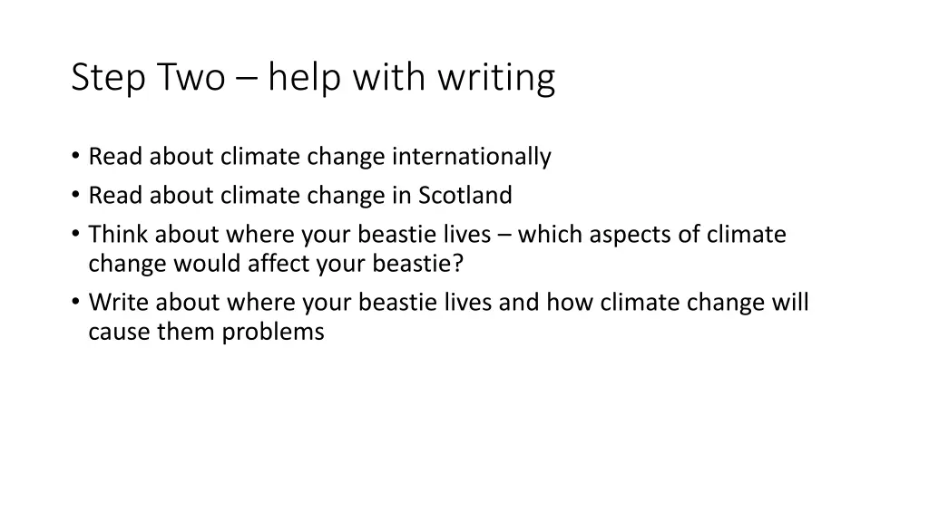 step two help with writing