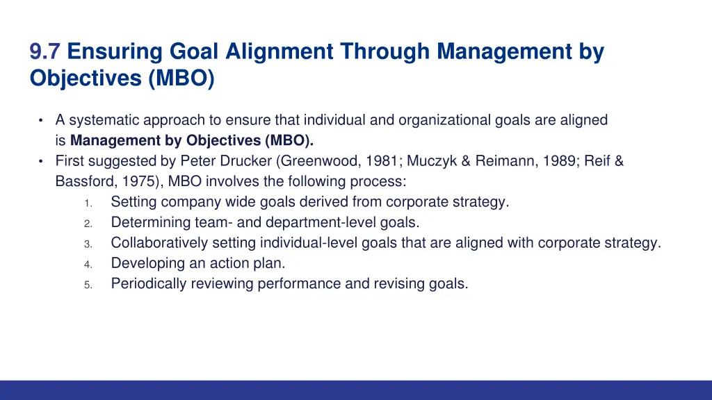 9 7 ensuring goal alignment through management