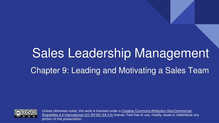 sales leadership management