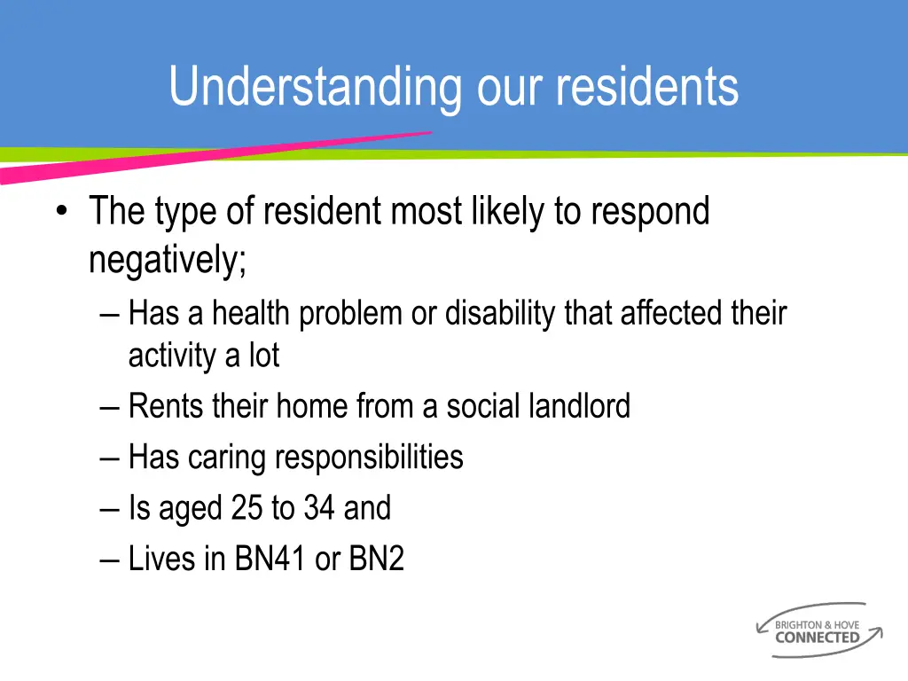 understanding our residents 1