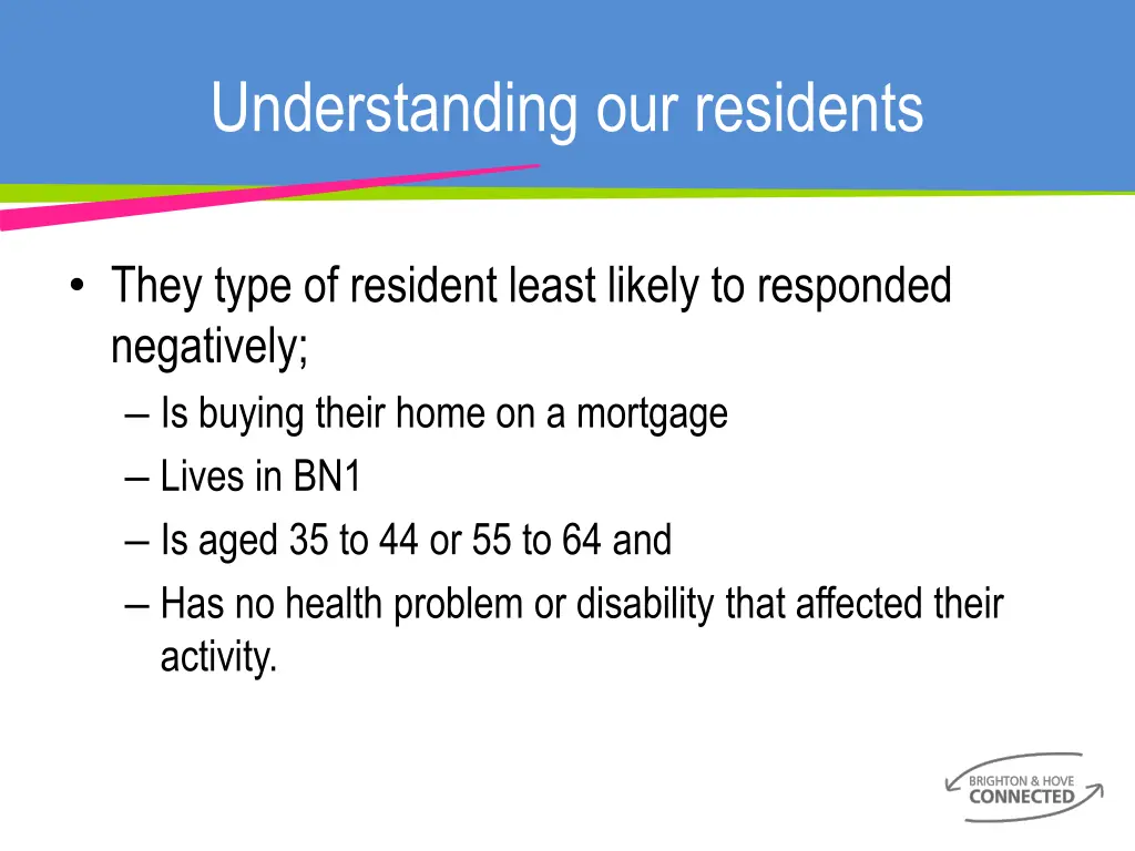 understanding our residents 2