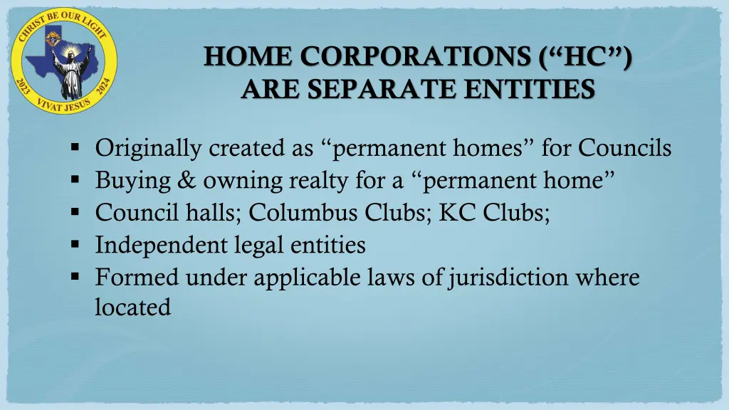 home corporations hc are separate entities