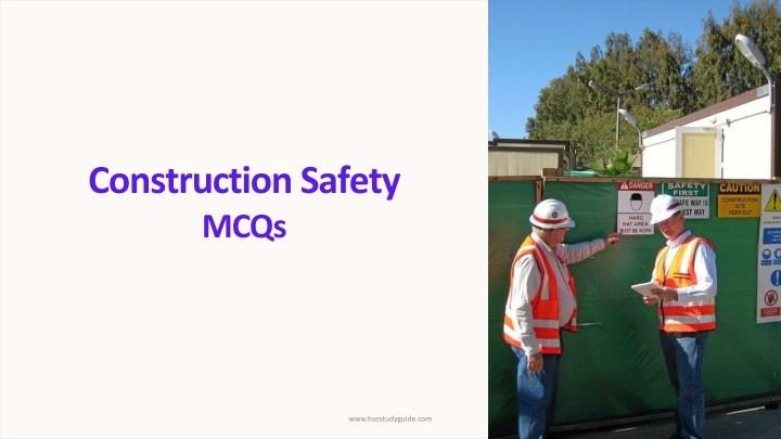 construction safety mcqs