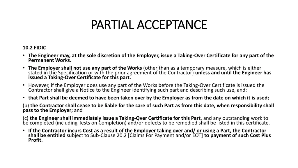 partial acceptance partial acceptance 2