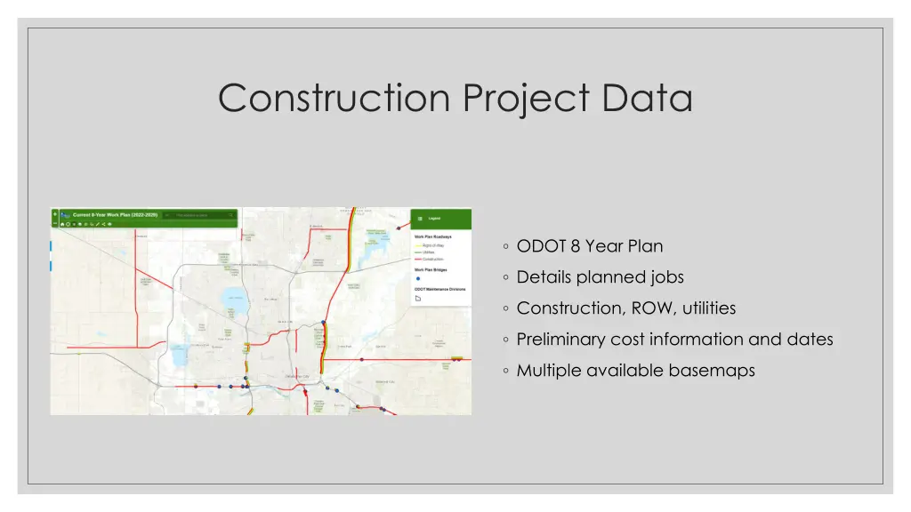 construction project data