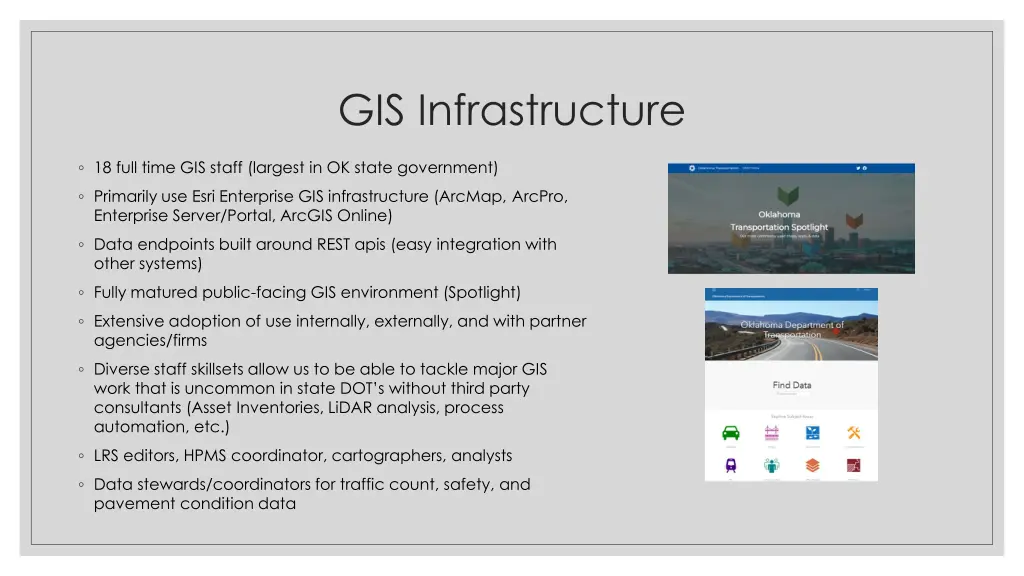 gis infrastructure