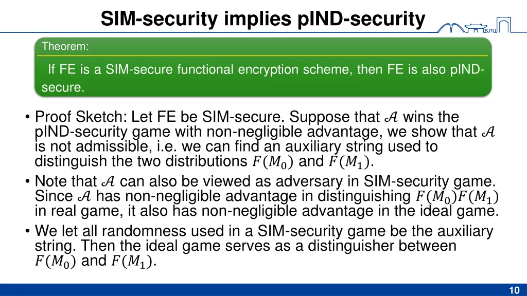 sim security implies pind security