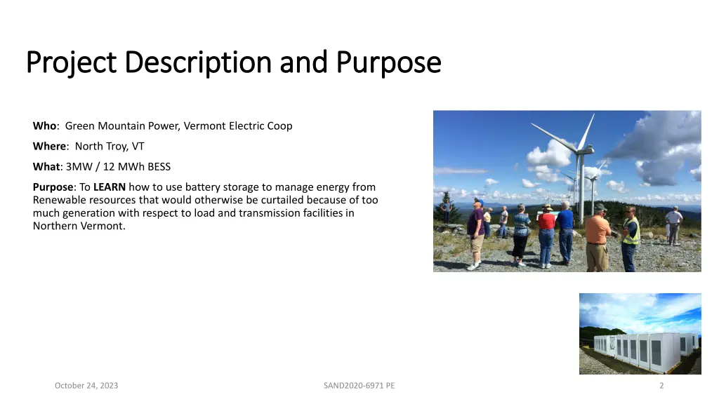 project description and purpose project