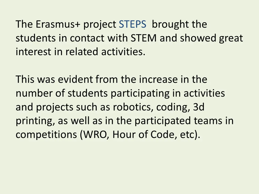 the erasmus project steps brought the students