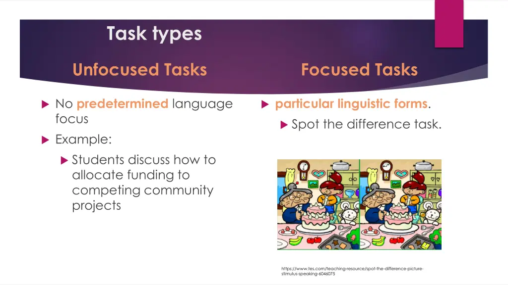 task types