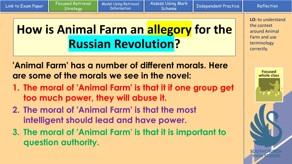 assess using mark scheme 3