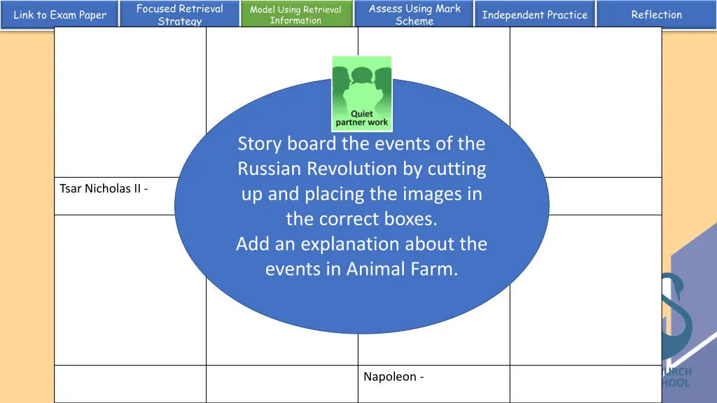 assess using mark scheme 6