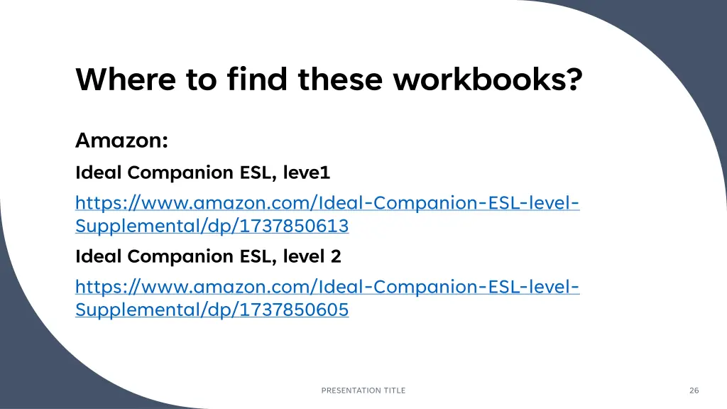 where to find these workbooks 1