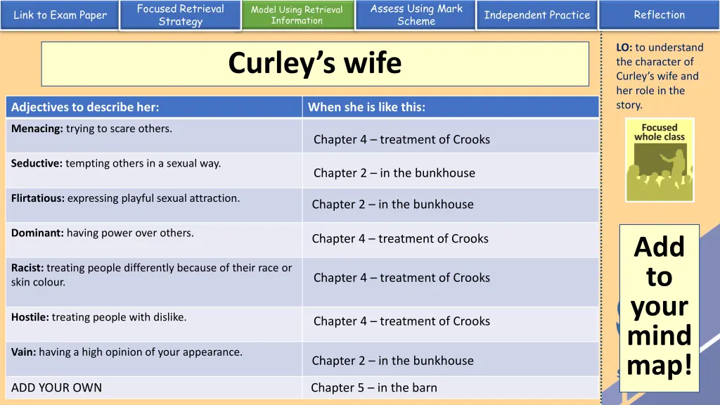 assess using mark scheme 11