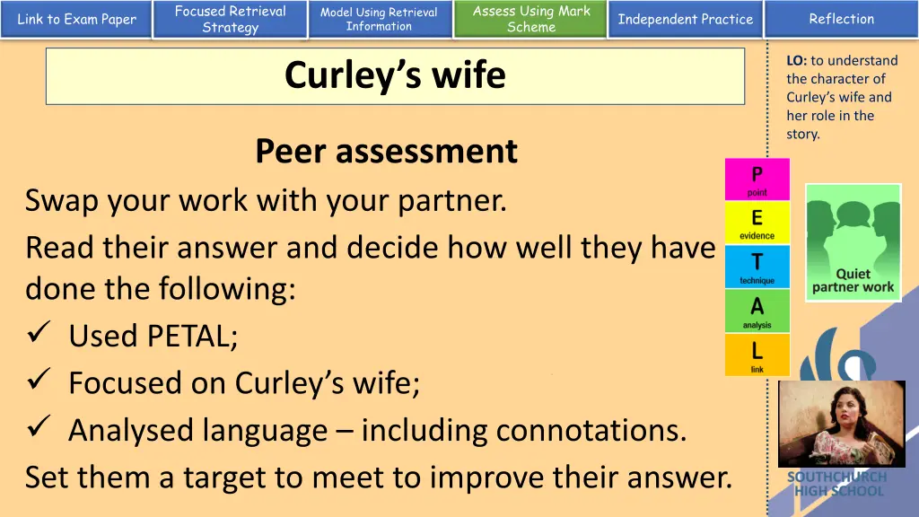 assess using mark scheme 18