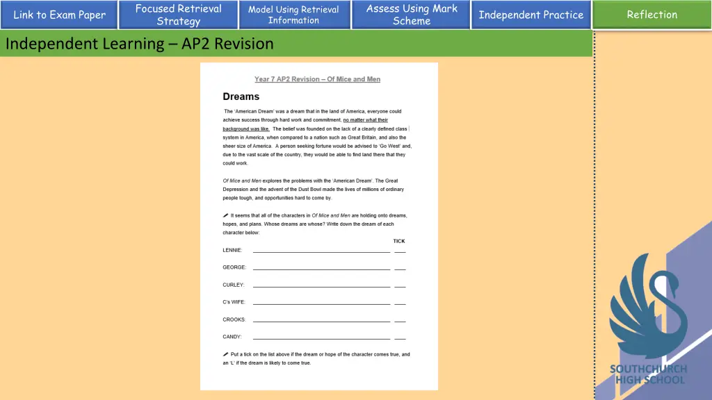 assess using mark scheme 25