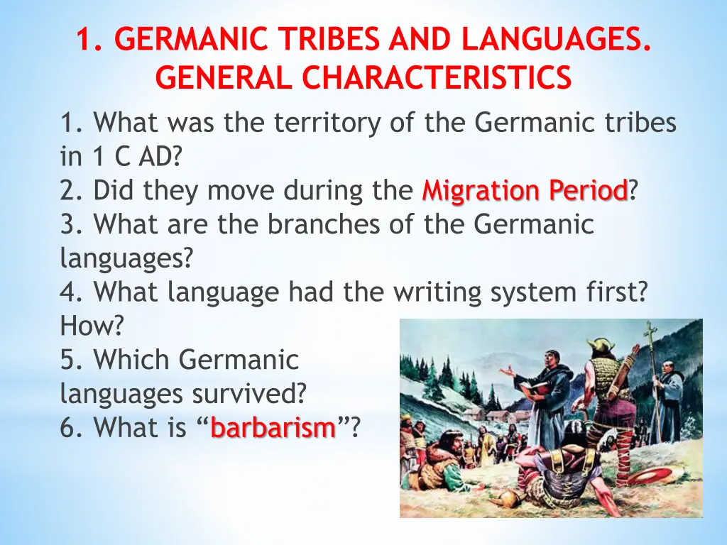 1 germanic tribes and languages general