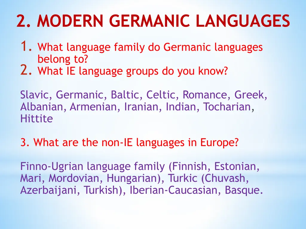 2 modern germanic languages 1 what language